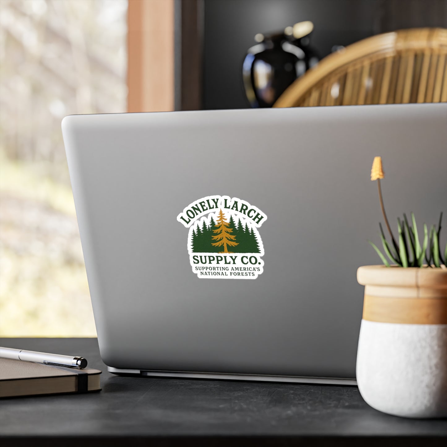 Lonely Larch Logo Sticker