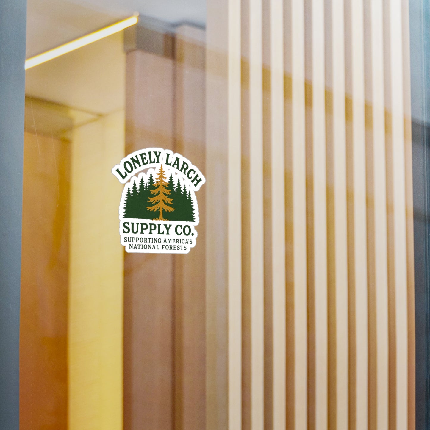 Lonely Larch Logo Sticker