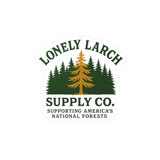 Lonely Larch Logo Sticker